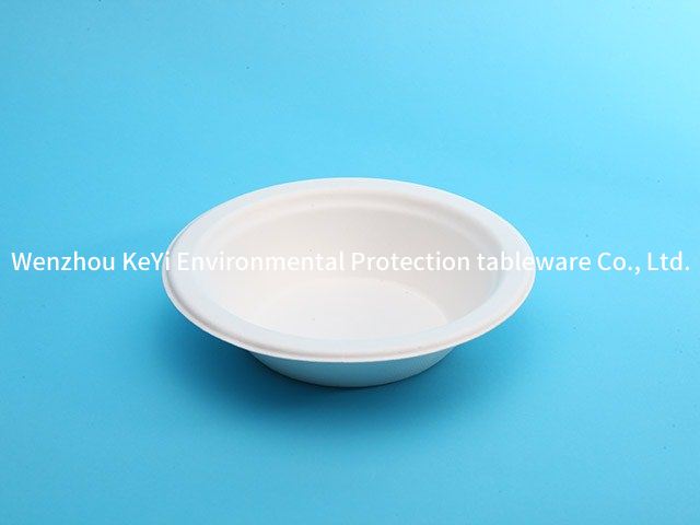 Plant-based disposable biodegradable bagasse bowls